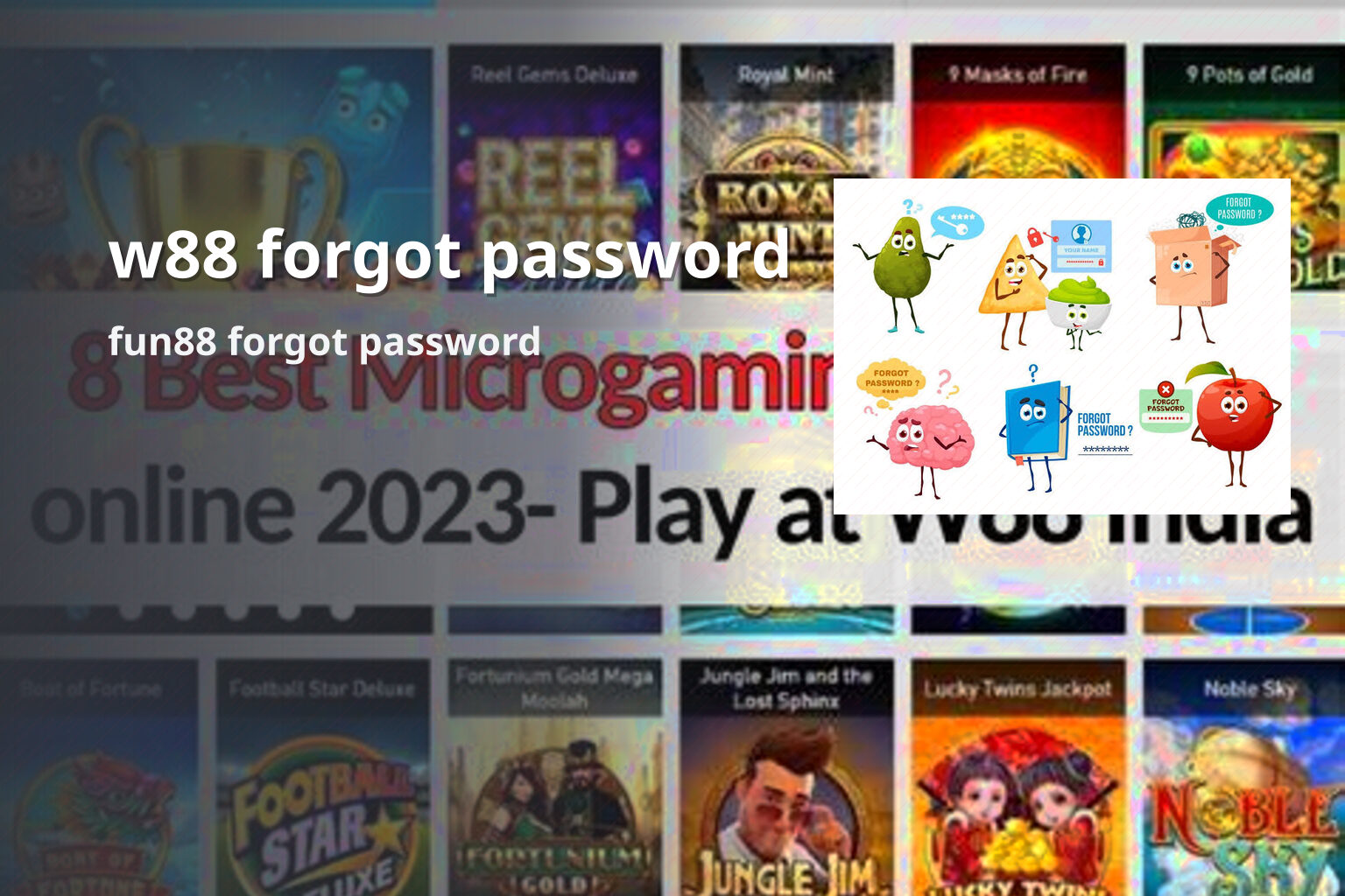 w88 forgot password fun88 forgot password