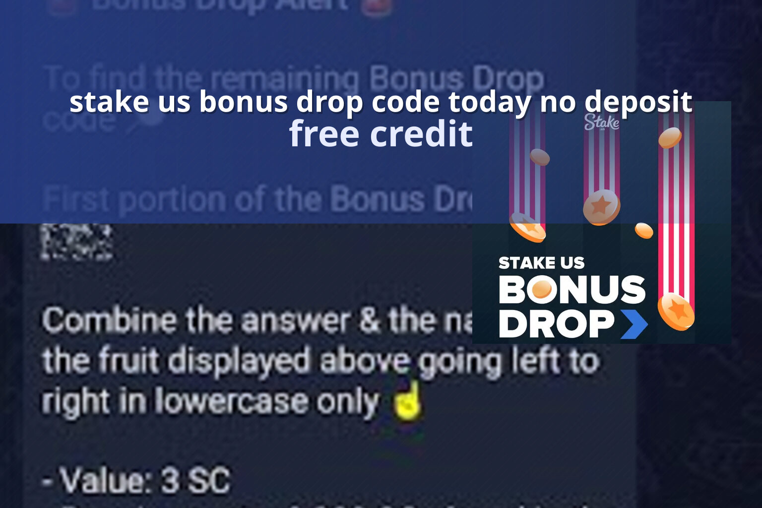 stake us bonus drop code today no deposit free credit