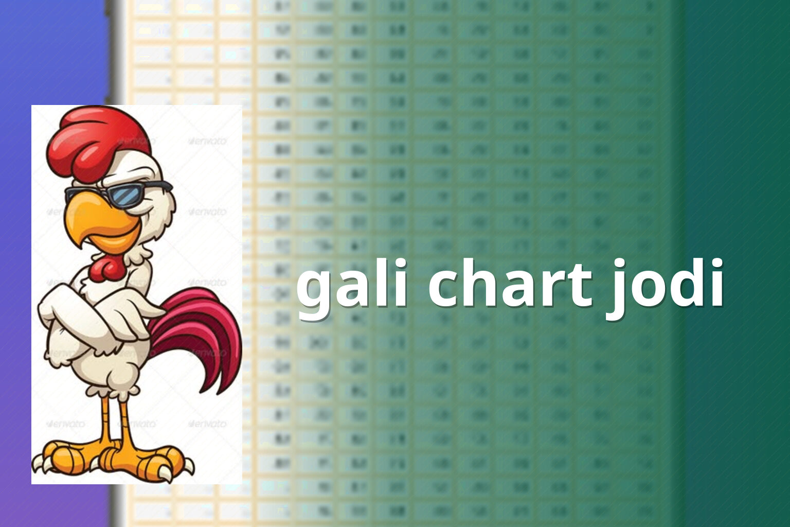 gali chart jodi - matka_satta