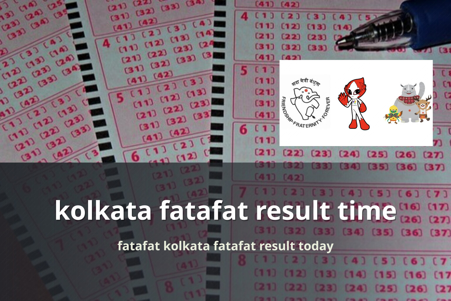 kolkata fatafat result time - slots