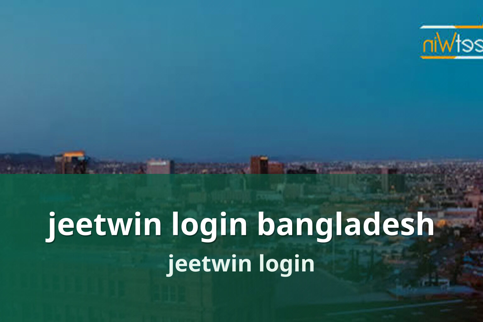 jeetwin login bangladesh jeetwin login