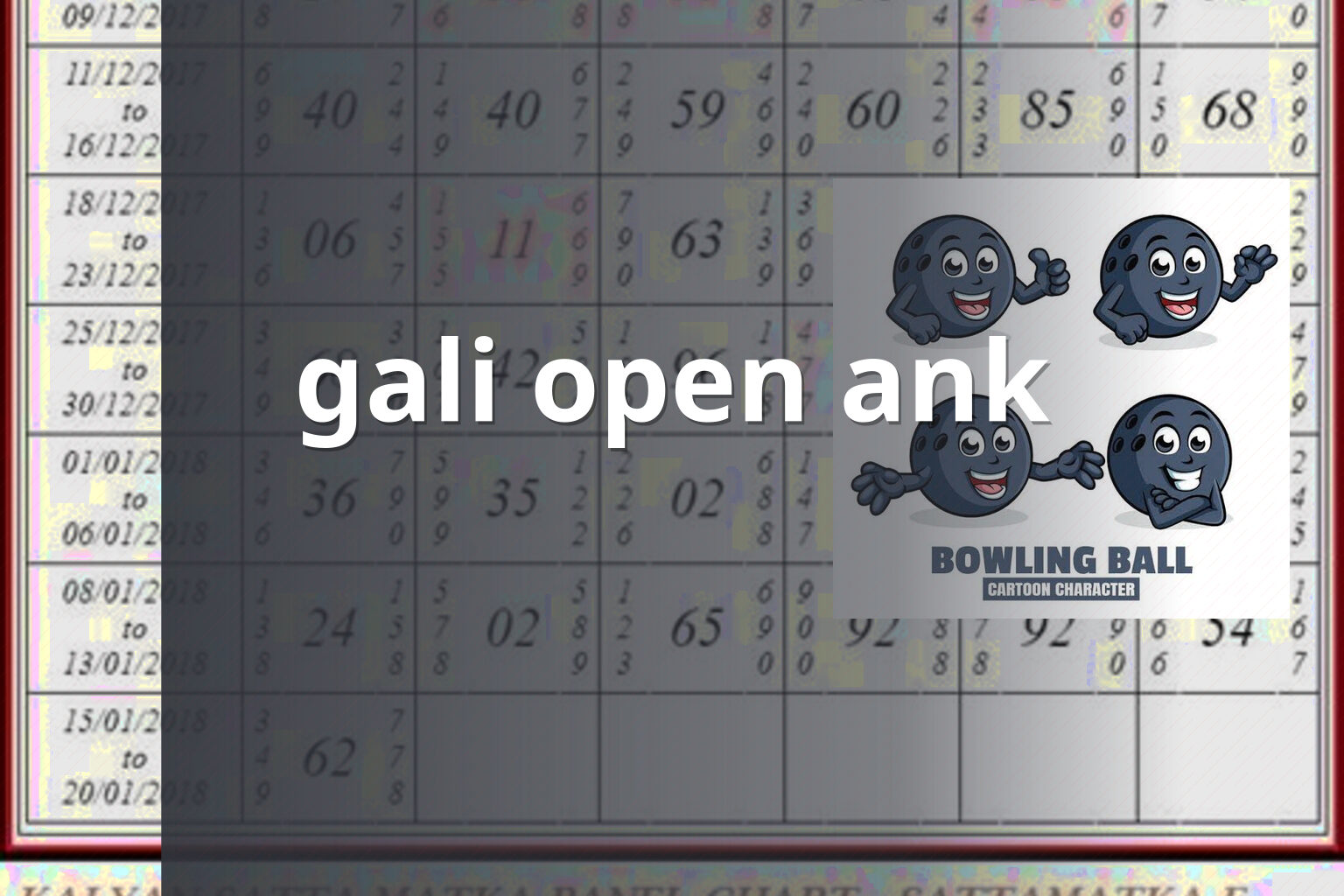 gali open ank - matka_satta