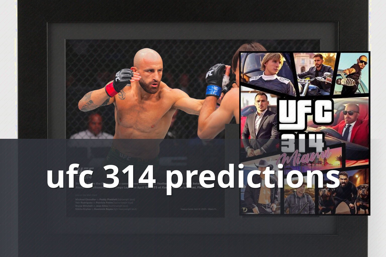 ufc 314 predictions - sportsbook