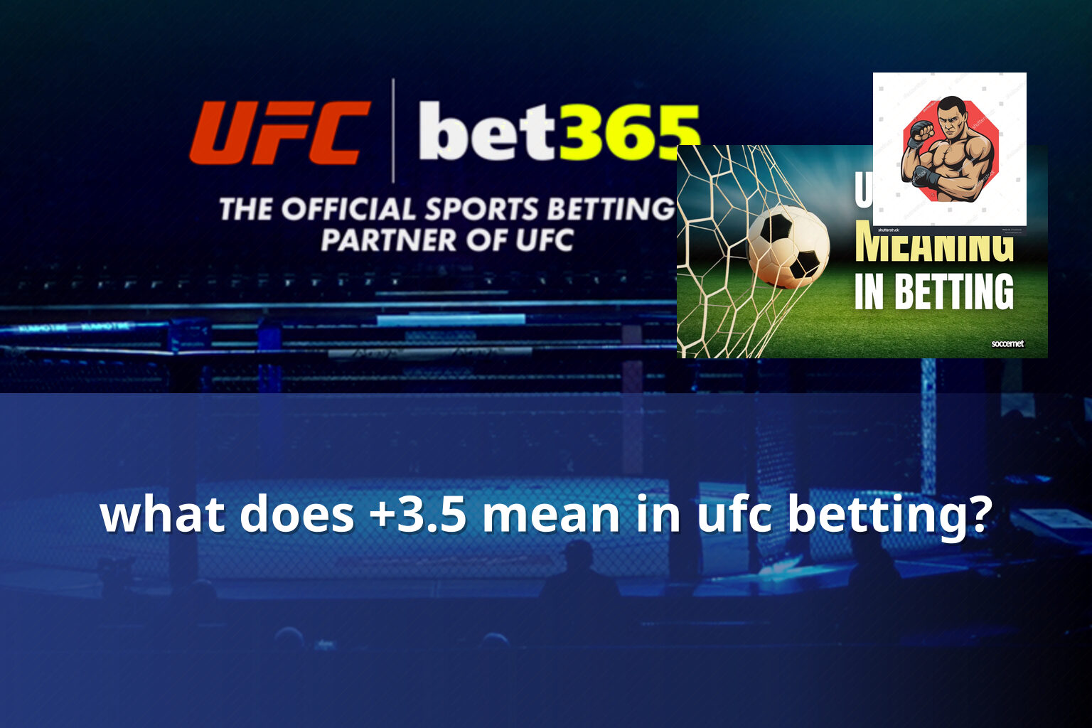 what does +3.5 mean in ufc betting? - การพนัน