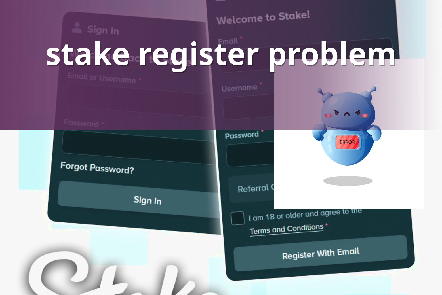 stake register problem - gaming_brand