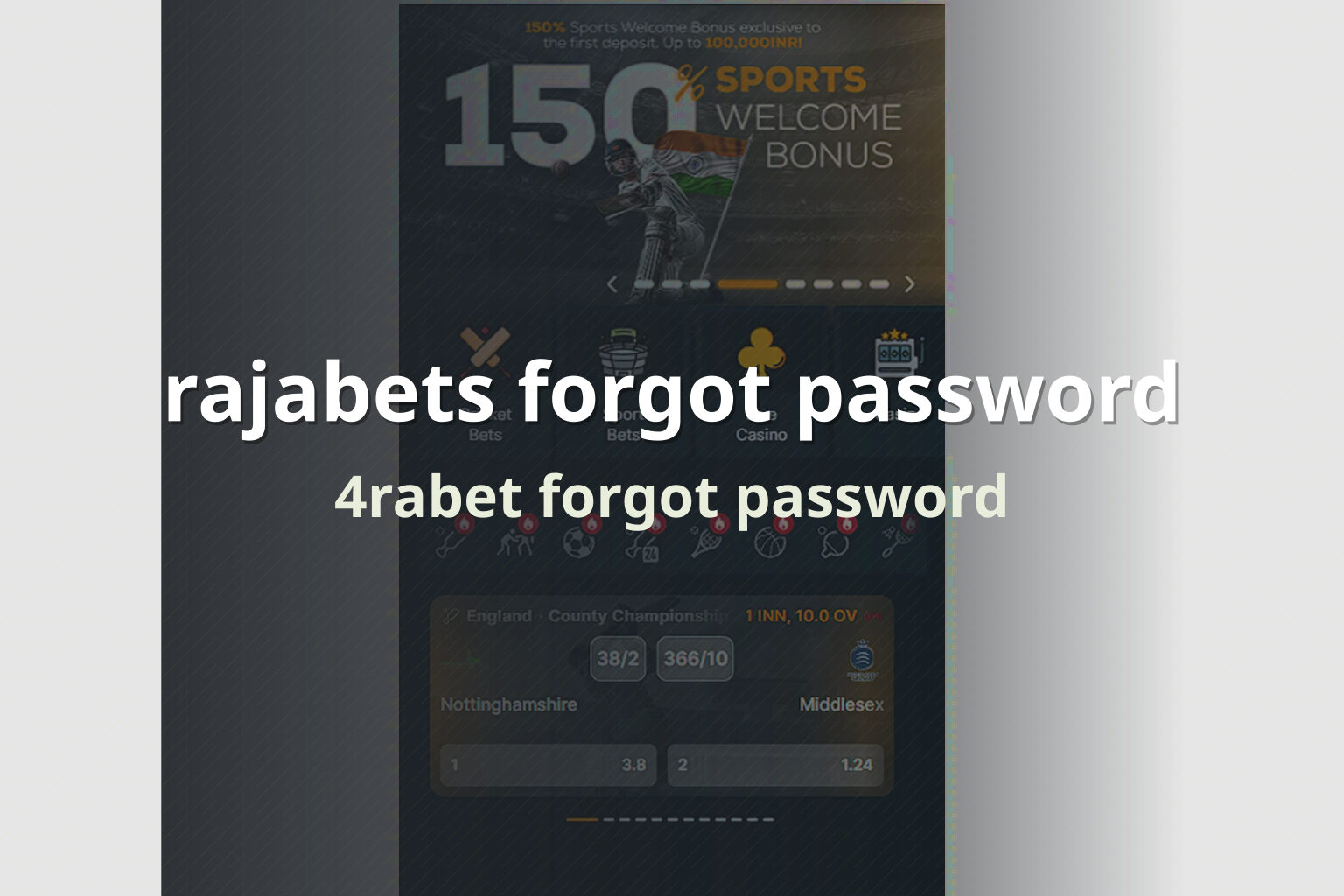 rajabets forgot password 4rabet forgot password