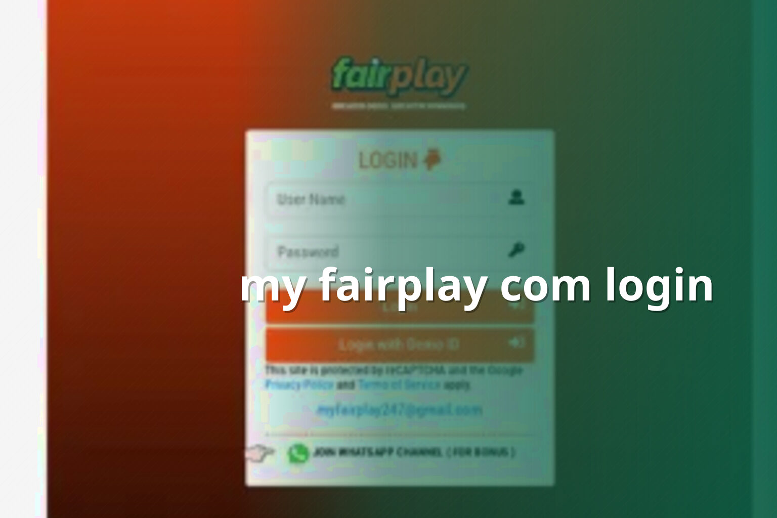 my fairplay com login - gaming_brand