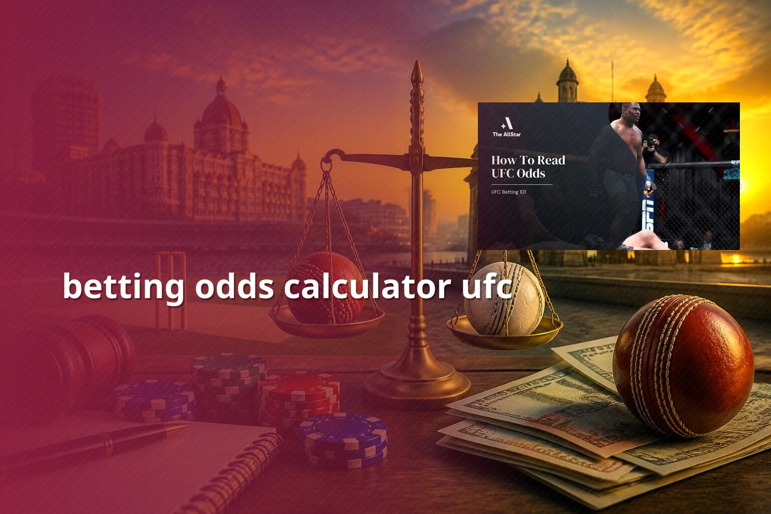 betting odds calculator ufc - การพนัน