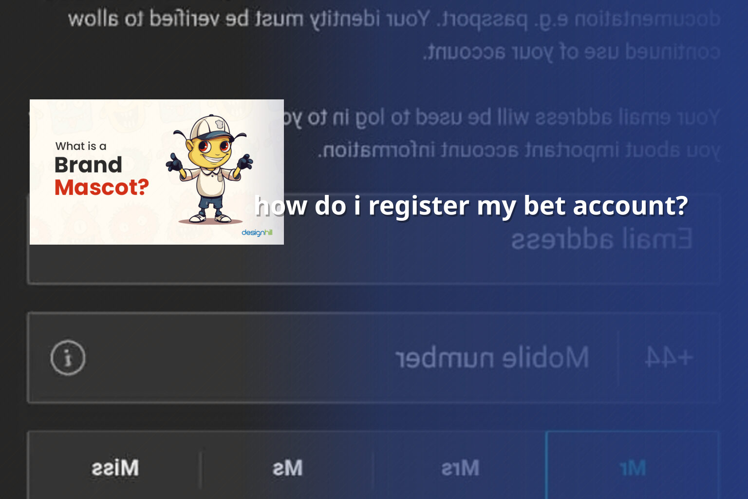 how do i register my bet account? - gaming_brand