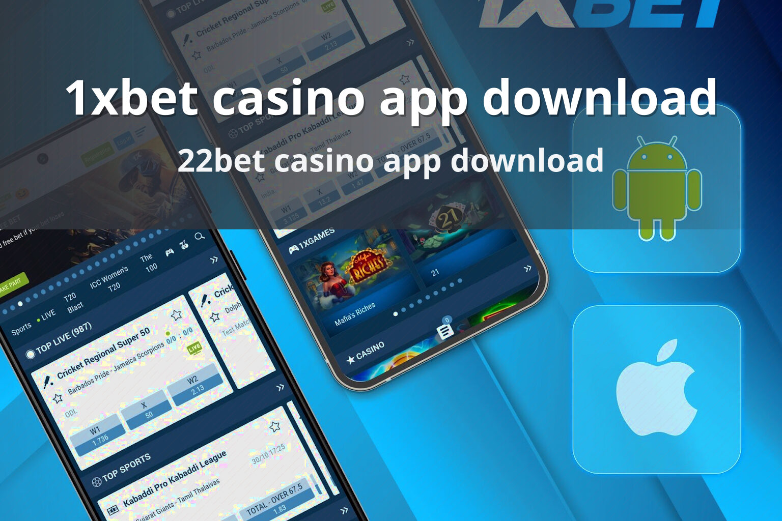 1xbet casino app download 22bet casino app download