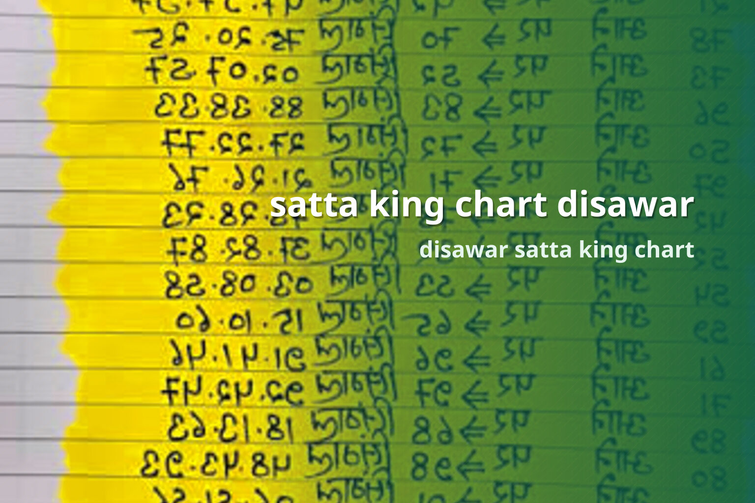 satta king chart disawar disawar satta king chart