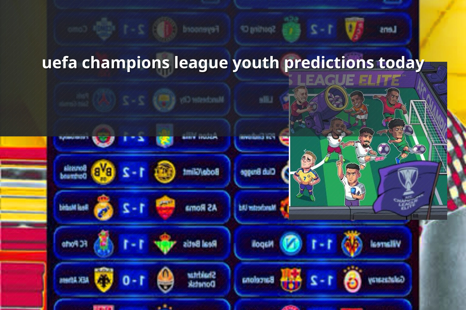 uefa champions league youth predictions today - sportsbook