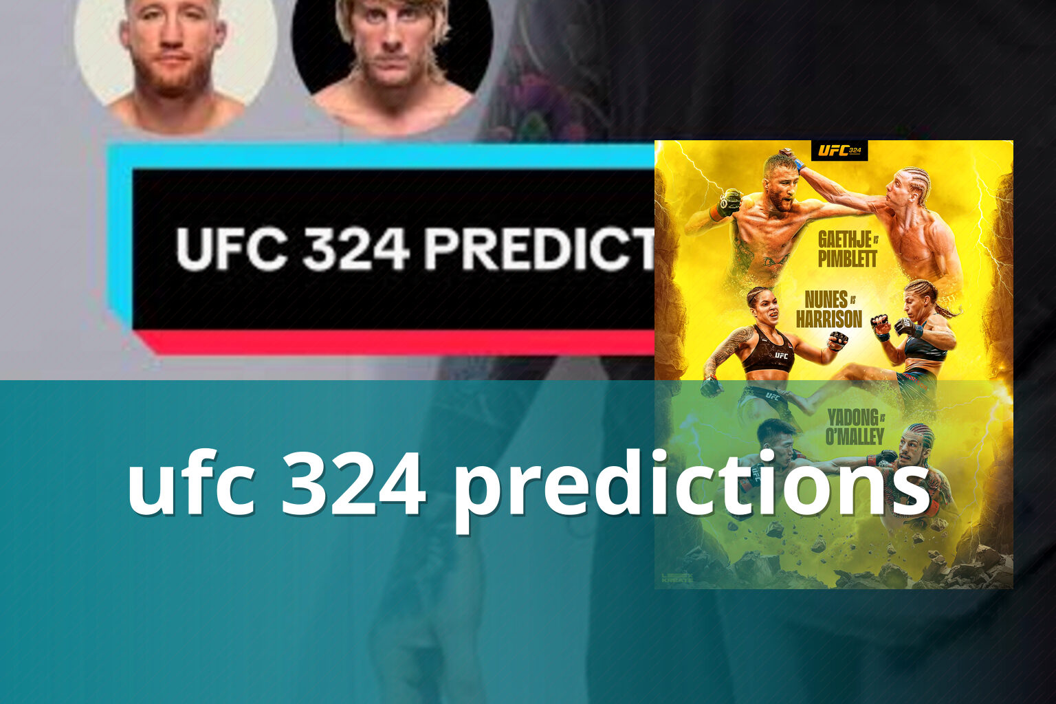 ufc 324 predictions - sportsbook