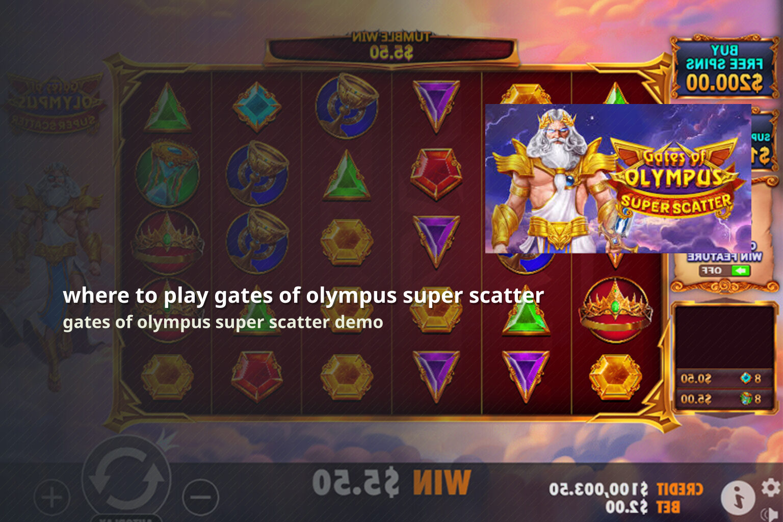 where to play gates of olympus super scatter - slots