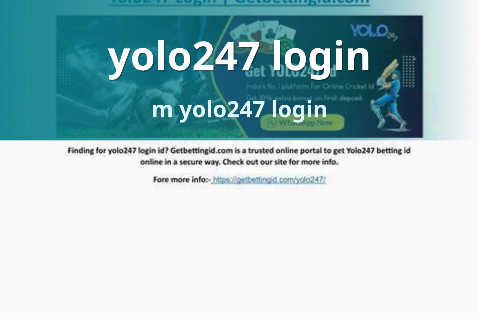 yolo247 login m yolo247 login