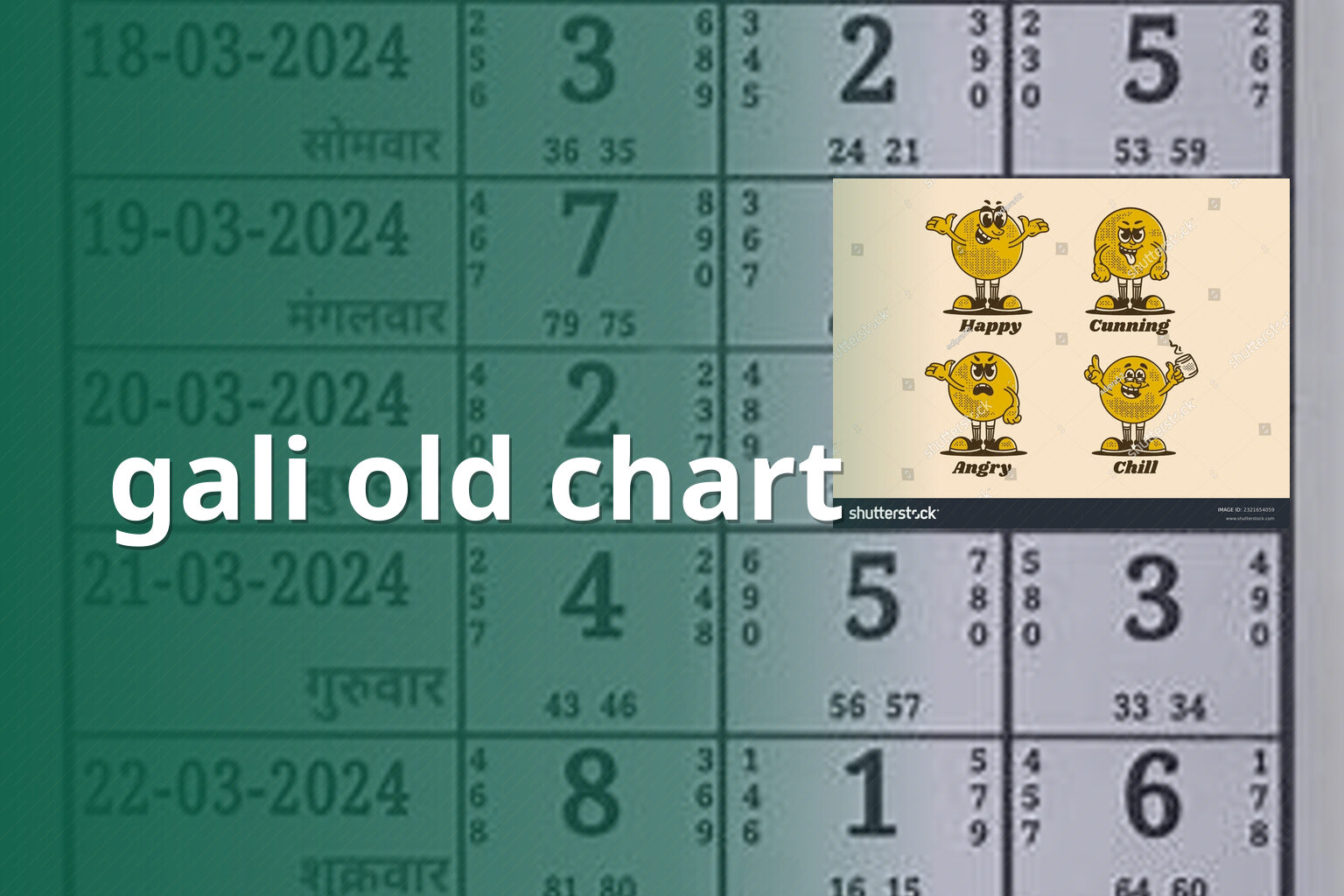 gali old chart - matka_satta