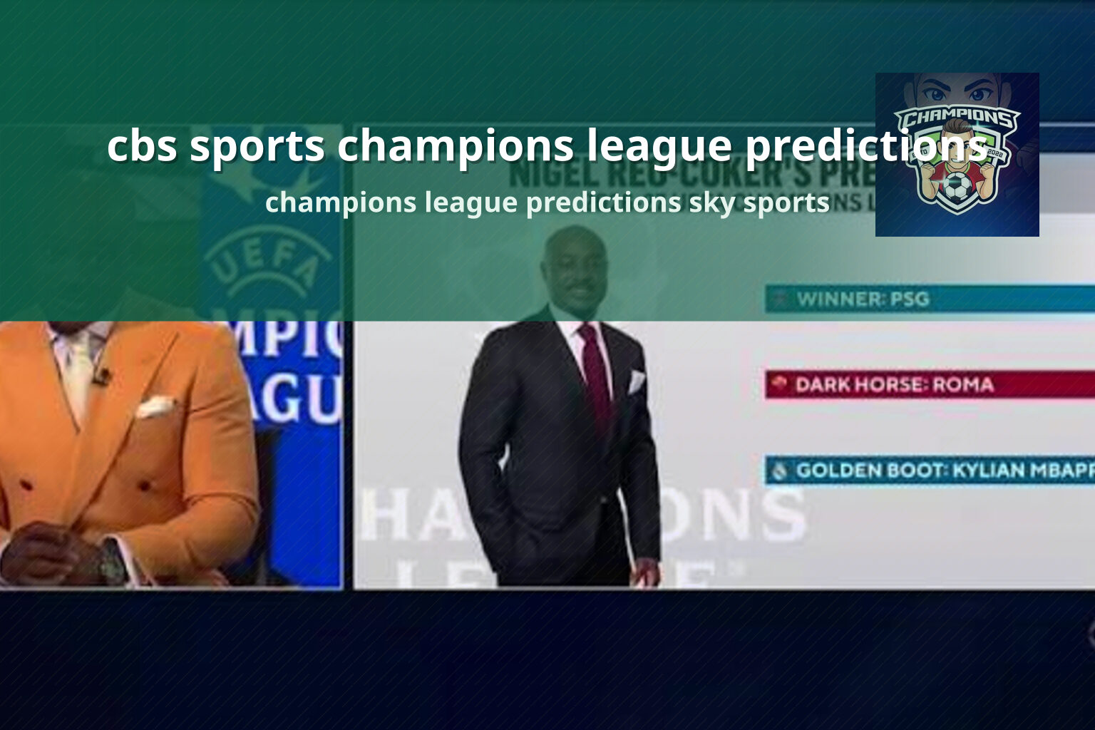 cbs sports champions league predictions - sportsbook