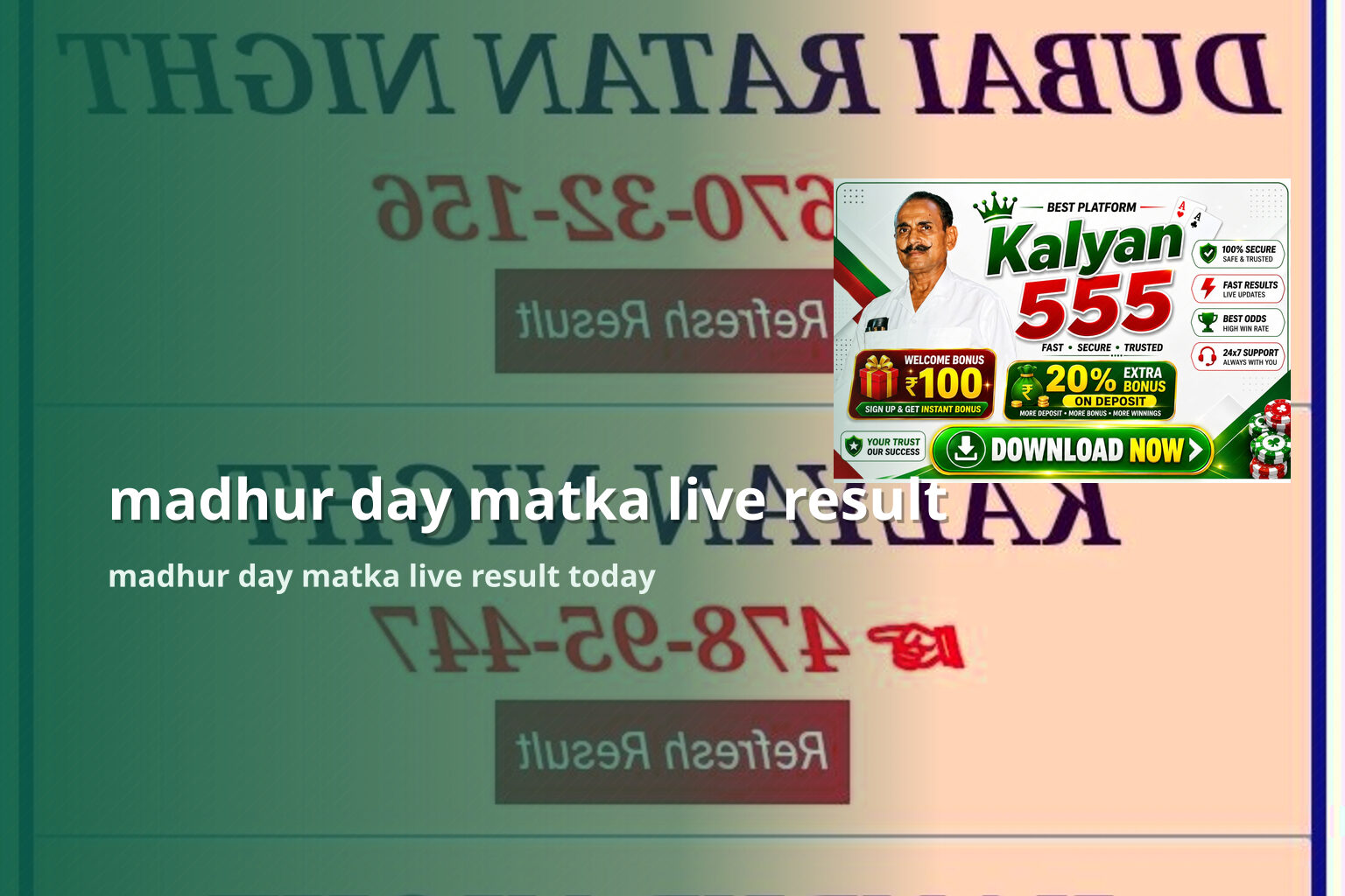 madhur day matka live result madhur day matka live result today