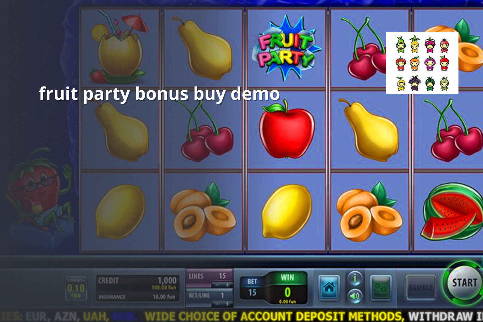 fruit party bonus buy demo - payment_and_bonus