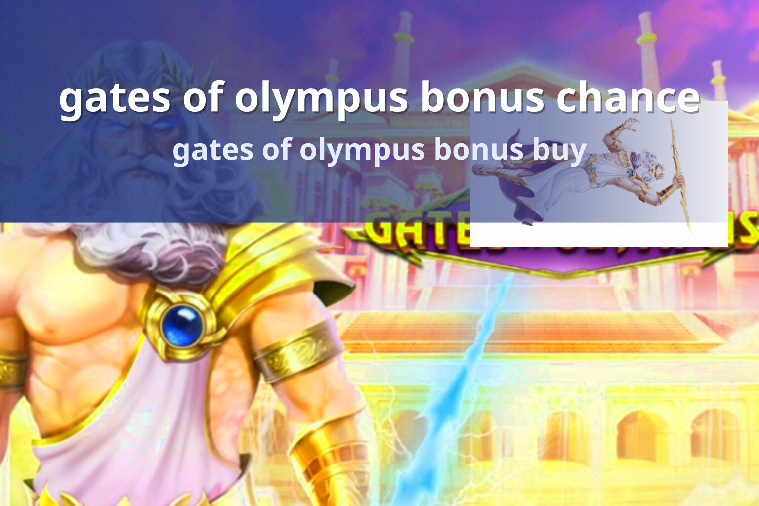 gates of olympus bonus chance - slots