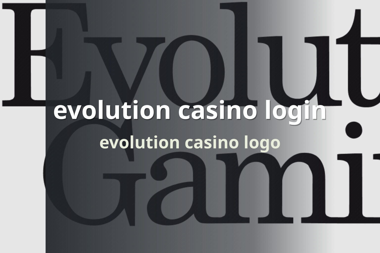 evolution casino login evolution casino logo