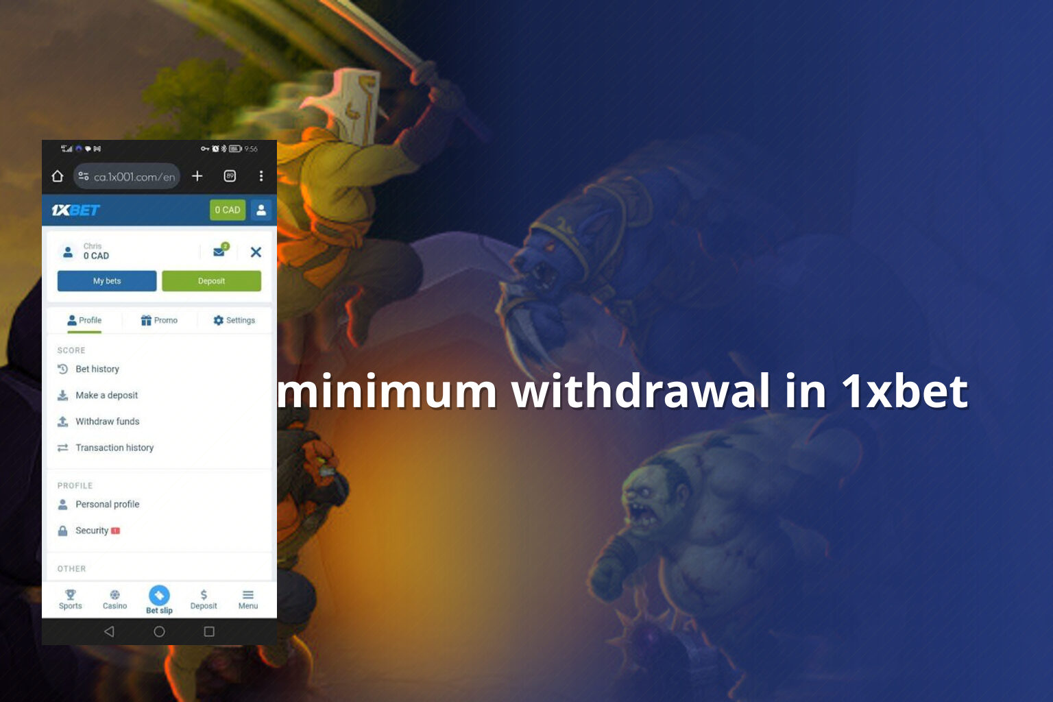 minimum withdrawal in 1xbet - gaming_brand