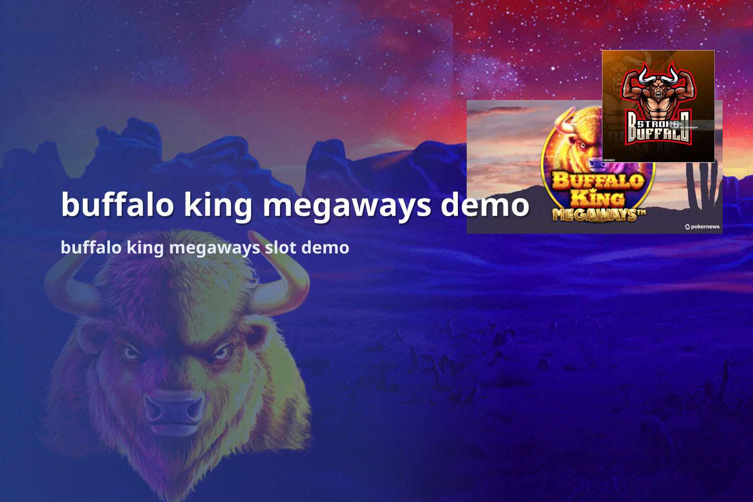 buffalo king megaways demo - slots
