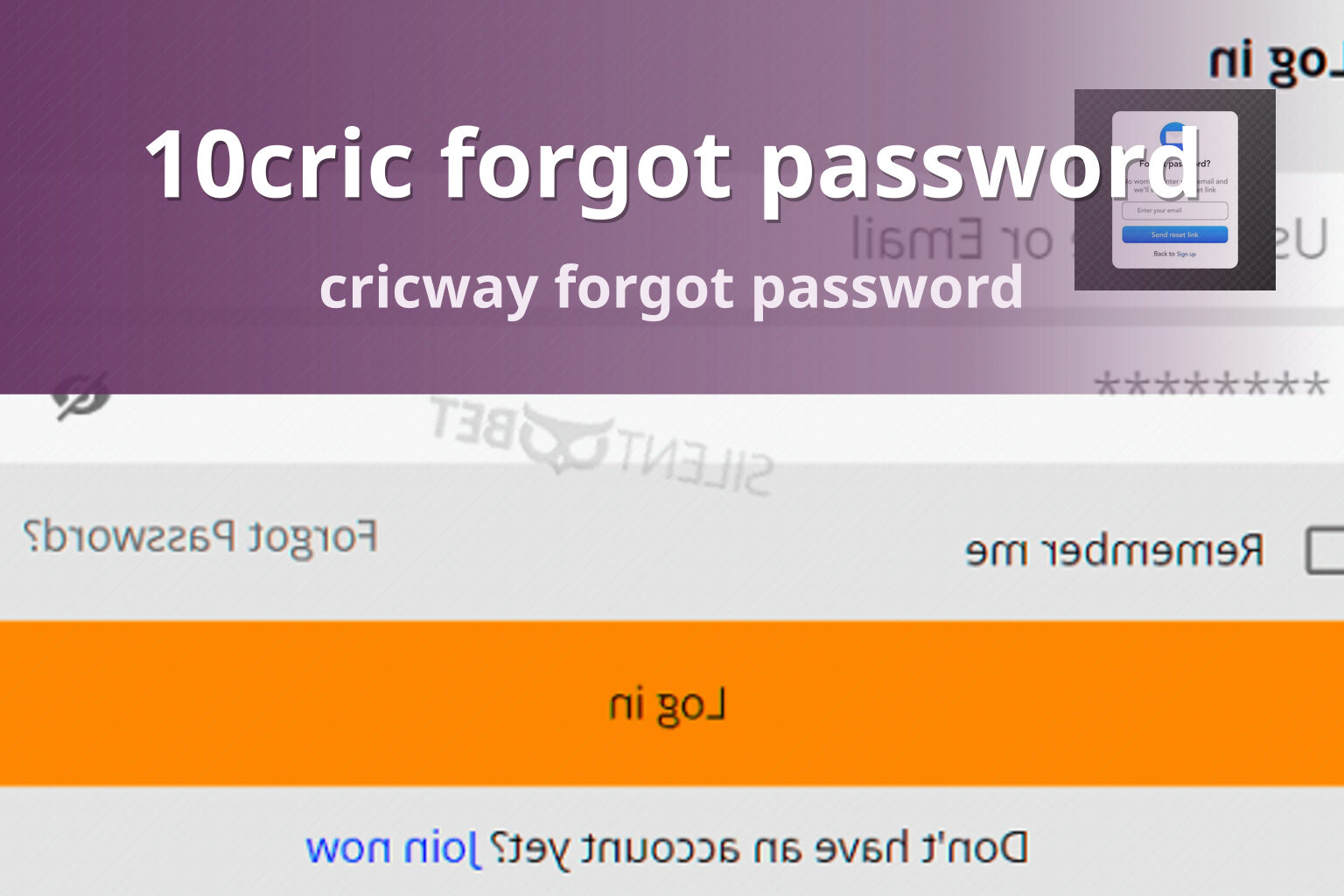 10cric forgot password cricway forgot password