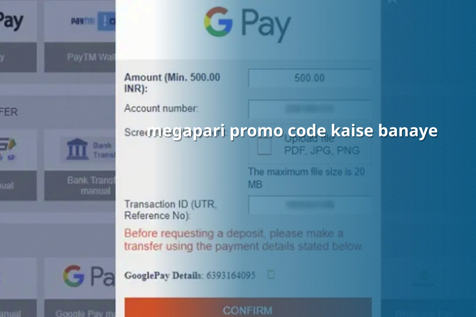 megapari promo code kaise banaye - gaming_brand