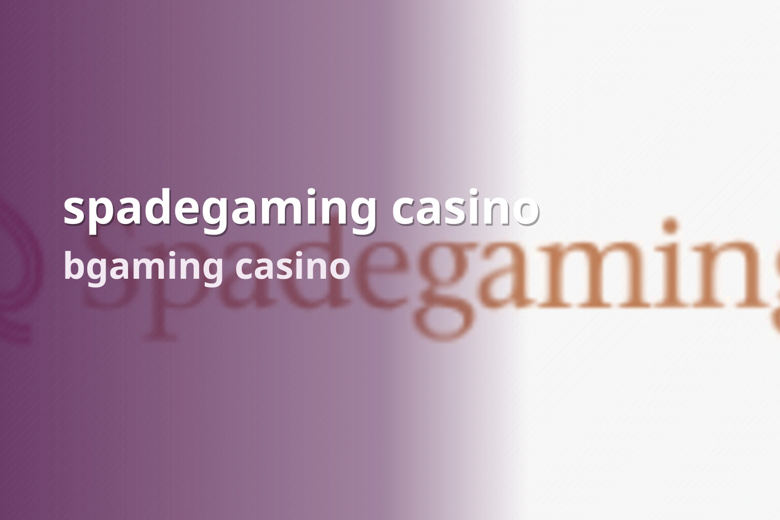 spadegaming casino - casino
