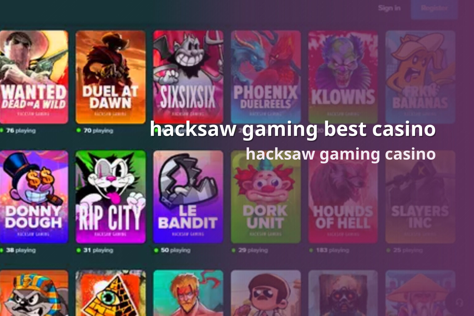 hacksaw gaming best casino - casino