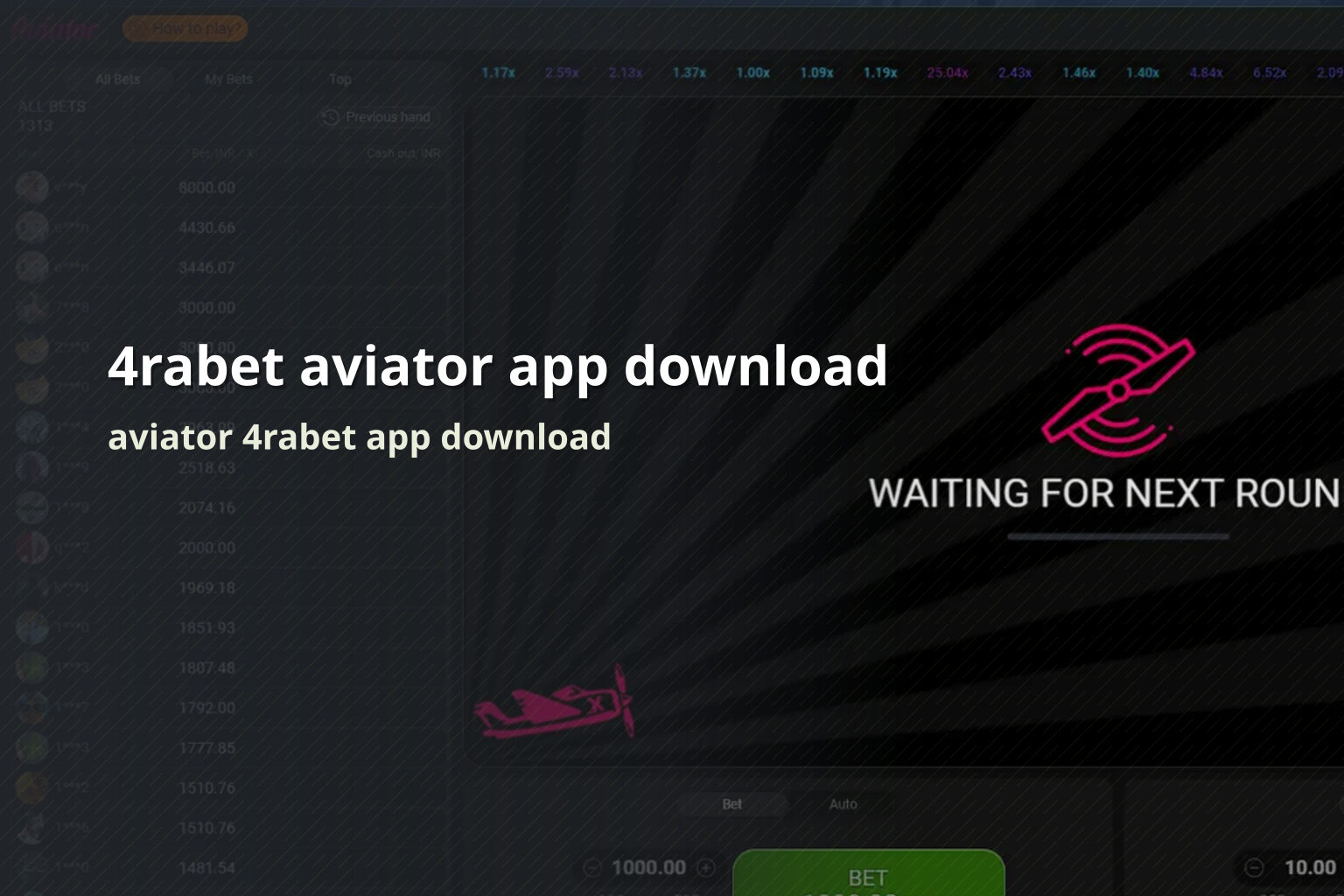 4rabet aviator app download aviator 4rabet app download