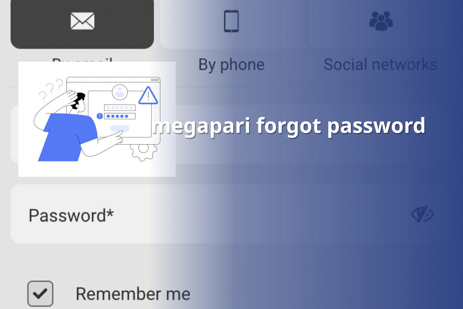 megapari forgot password - gaming_brand
