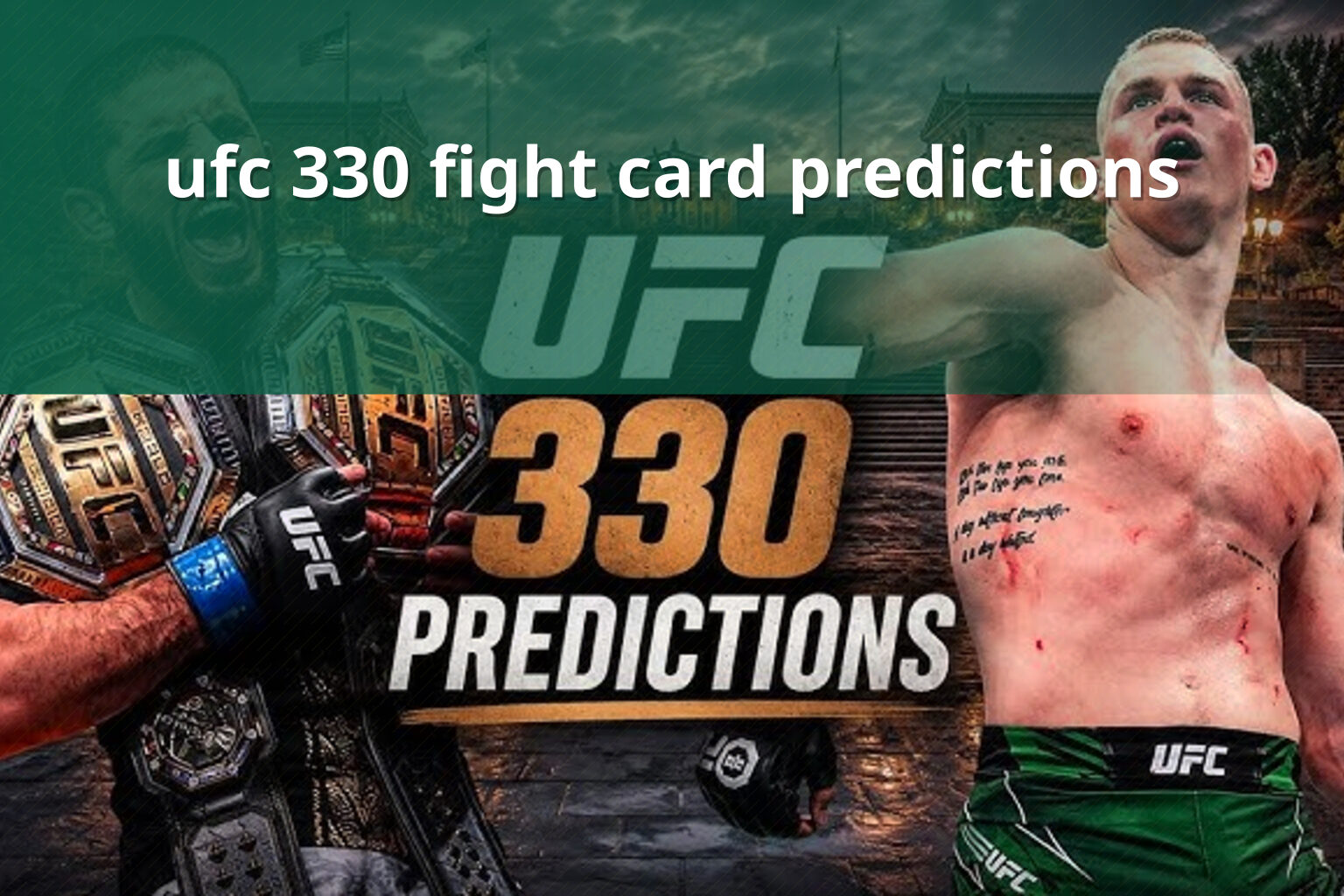 ufc 330 fight card predictions - sportsbook