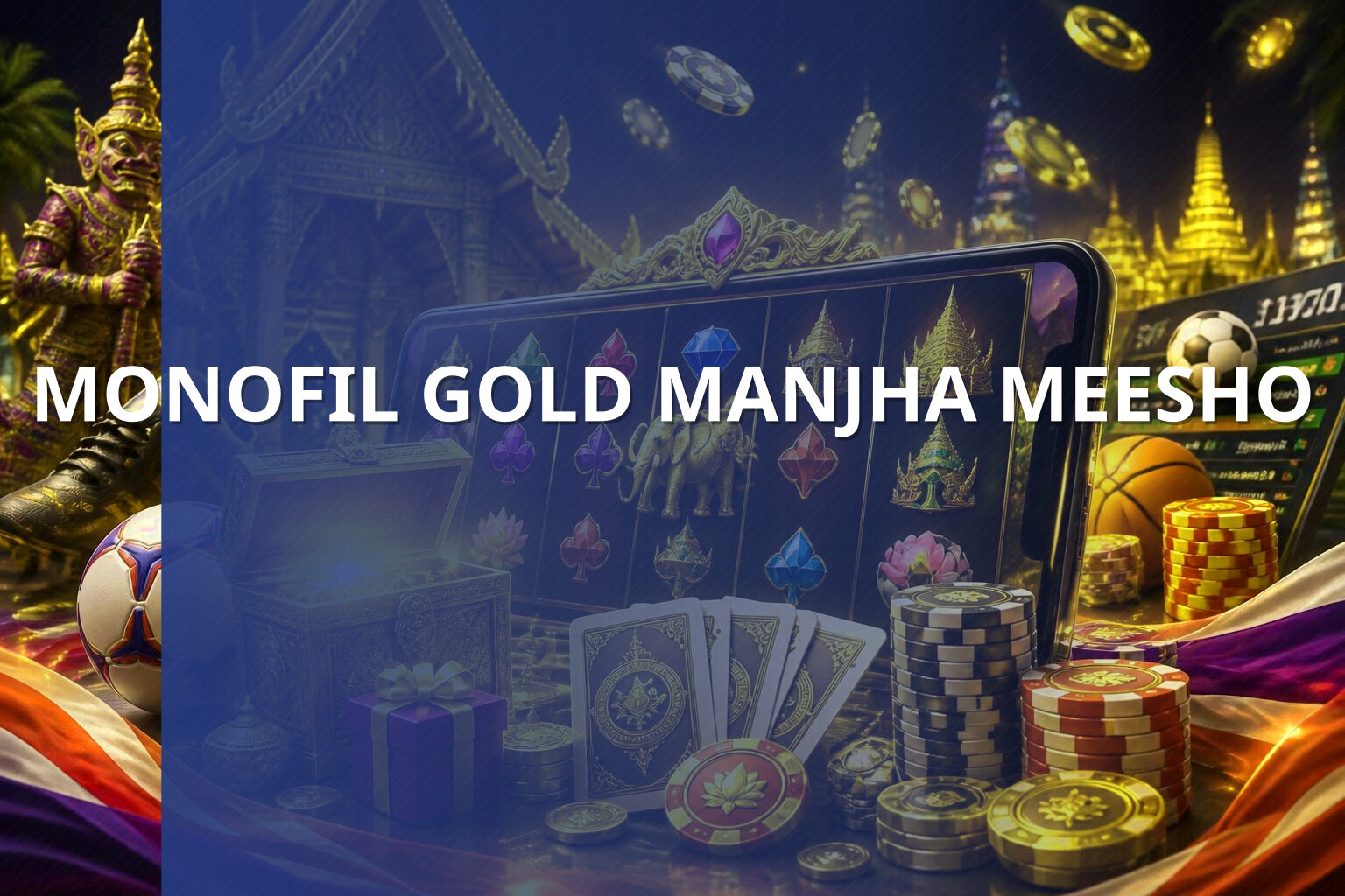 MONOFIL GOLD MANJHA MEESHO - ecommerce product