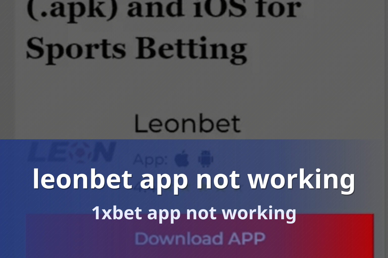 leonbet app not working - gaming_brand
