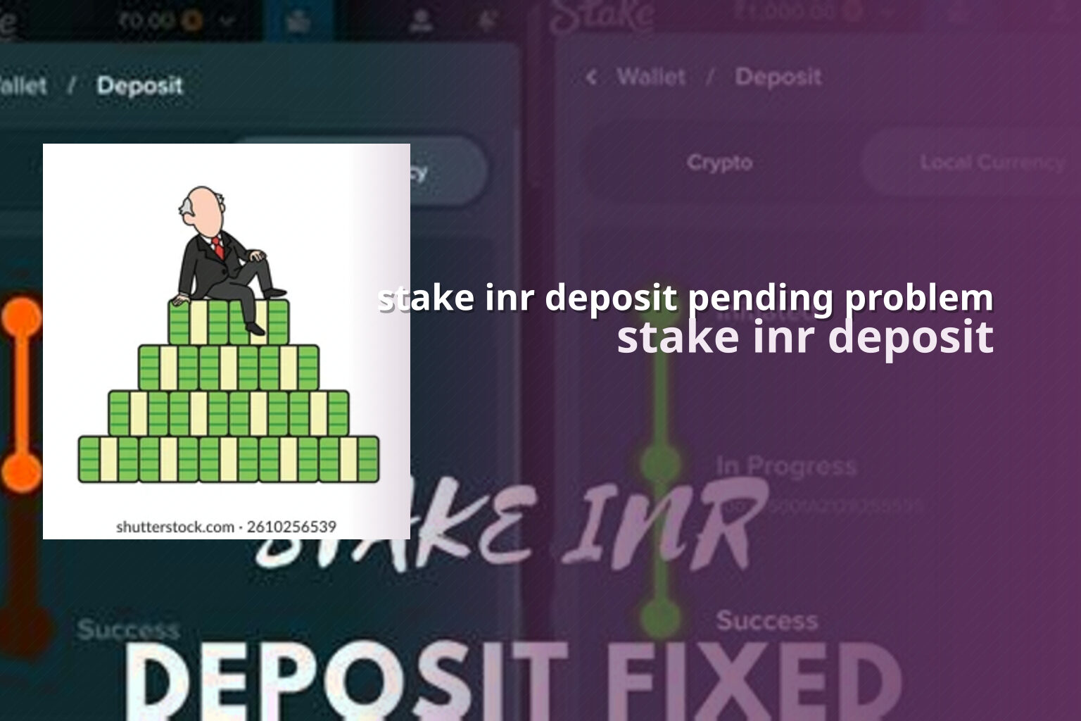stake inr deposit pending problem stake inr deposit