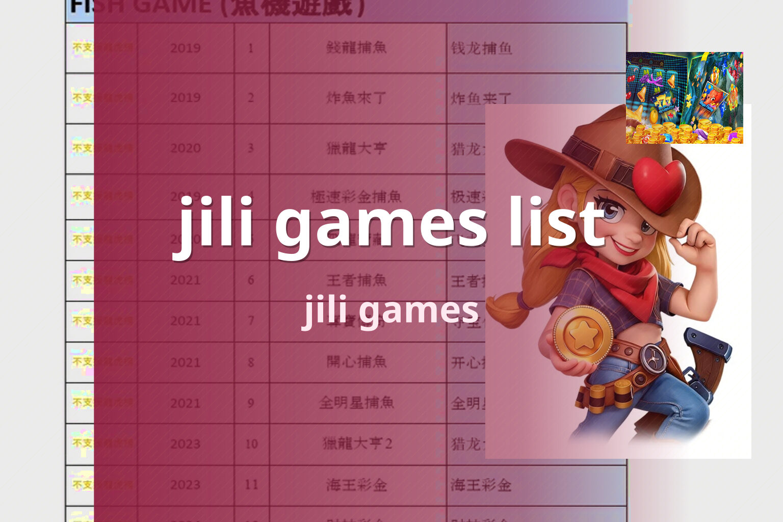 jili games list - slots