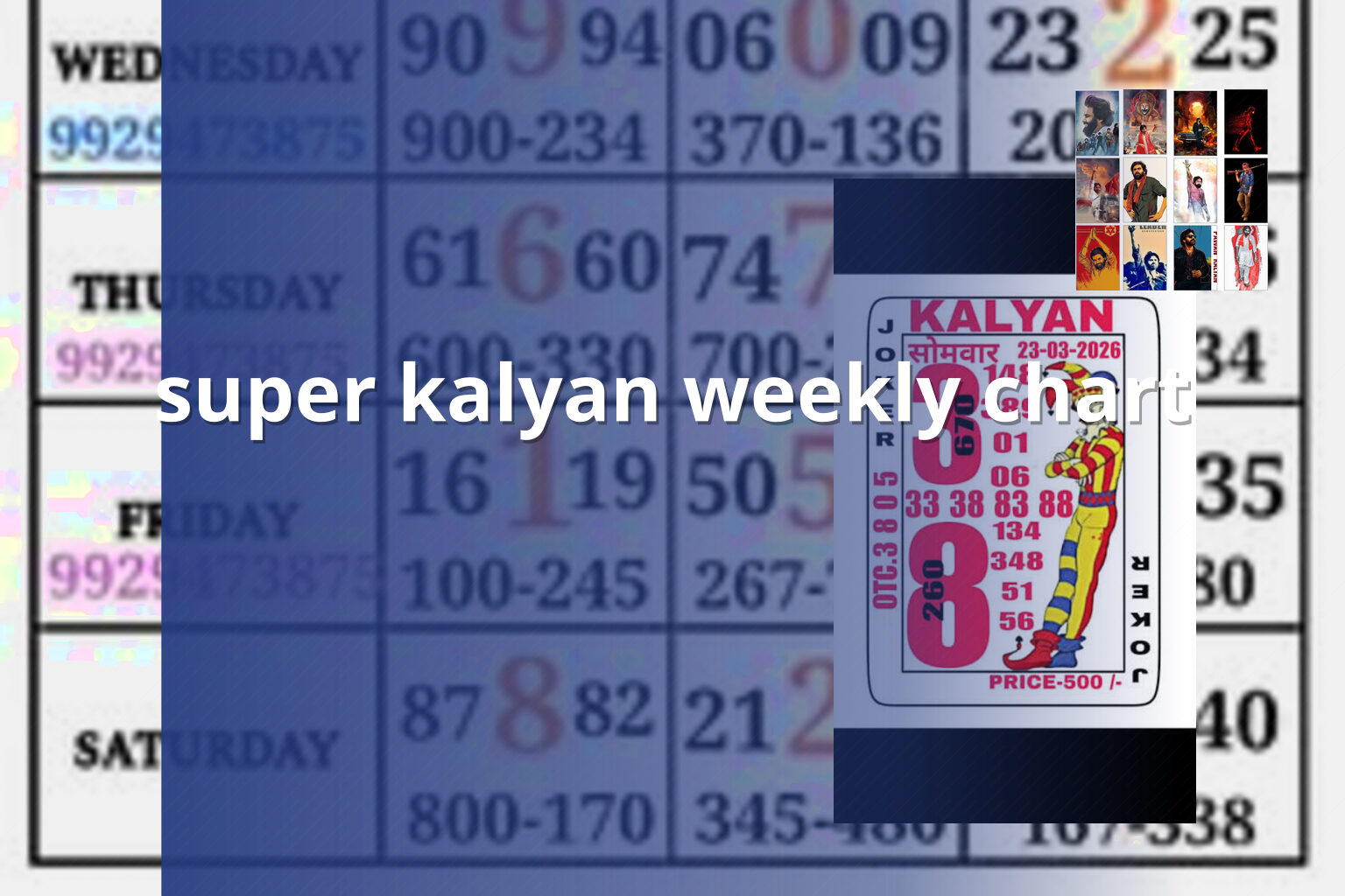 super kalyan weekly chart - matka_satta