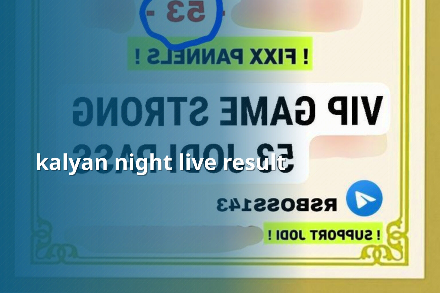 kalyan night live result - matka_satta