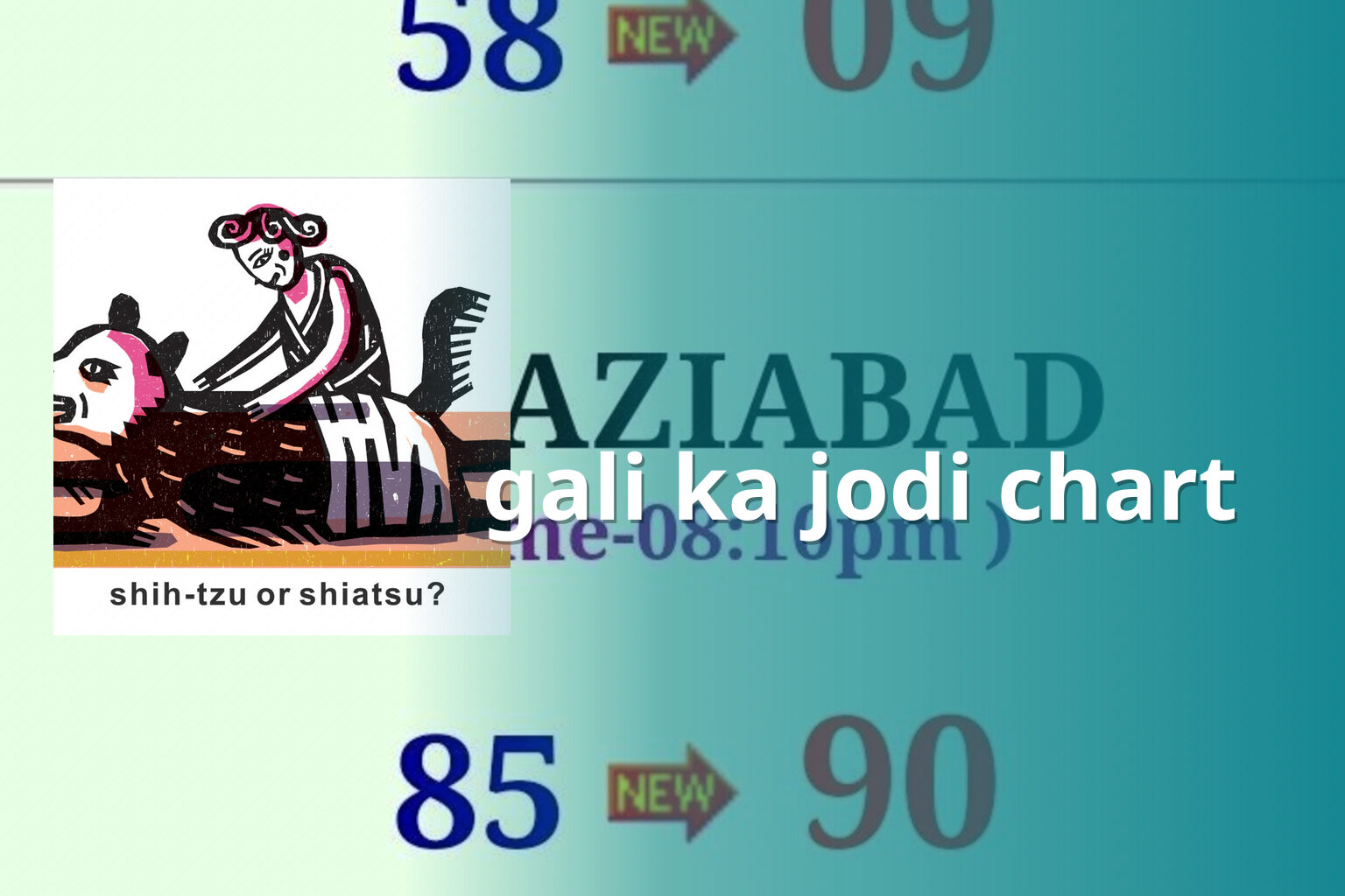 gali ka jodi chart - matka_satta