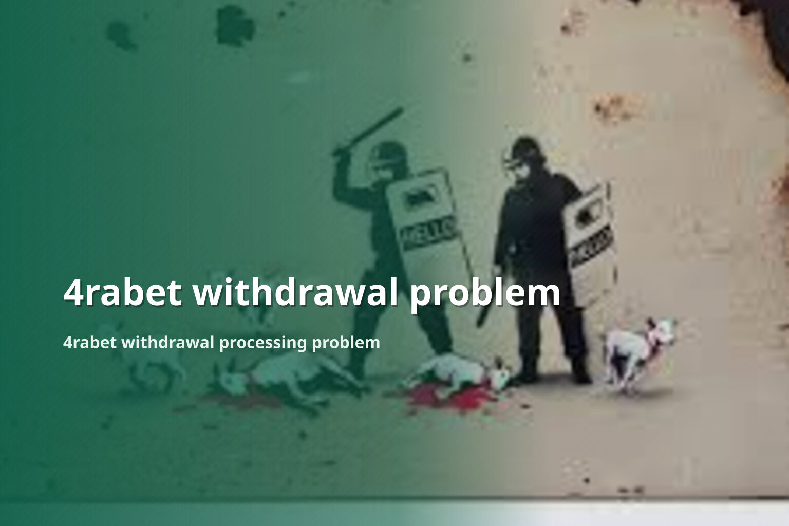 4rabet withdrawal problem - online gaming transaction support