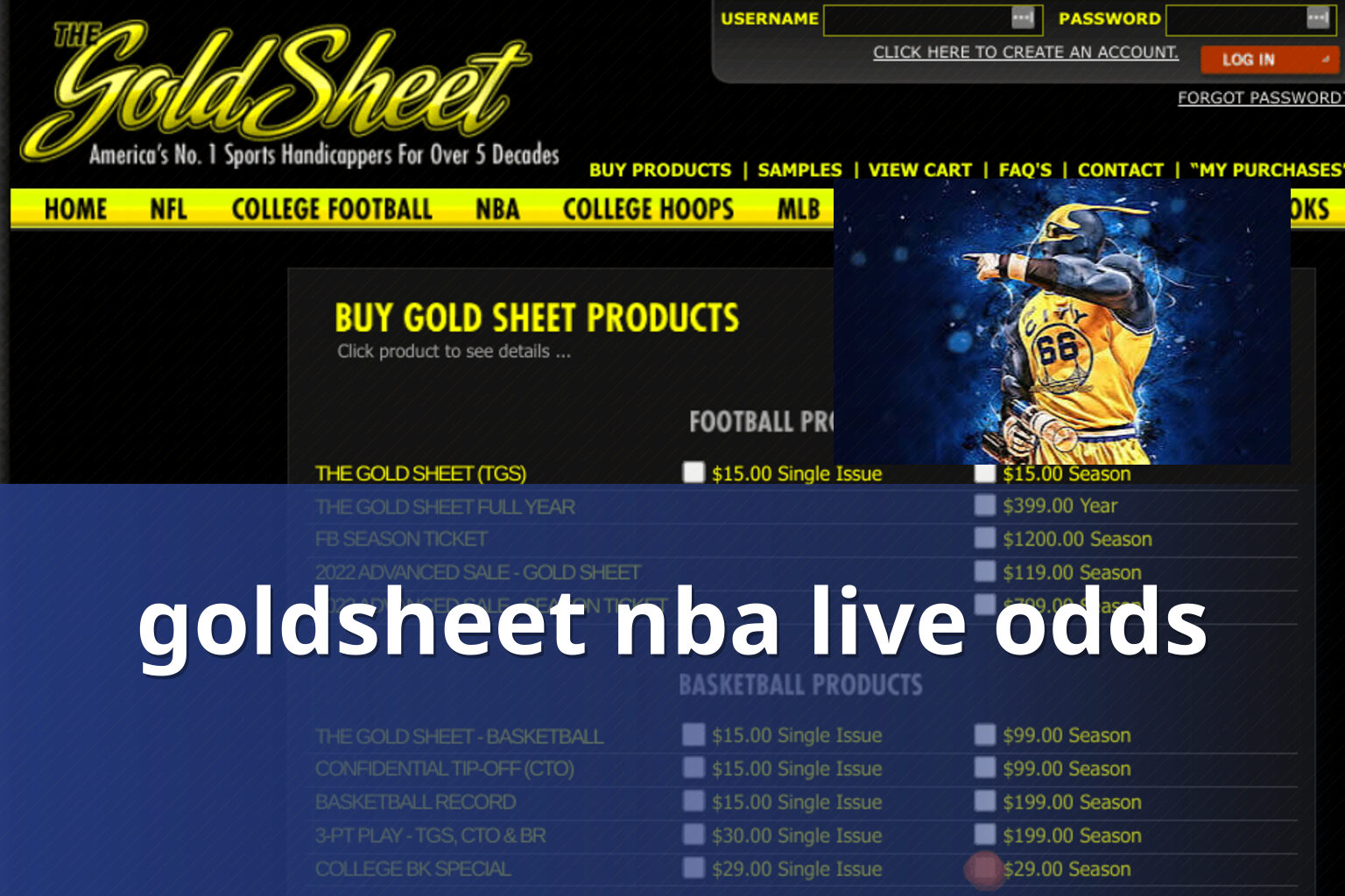 goldsheet nba live odds - sportsbook