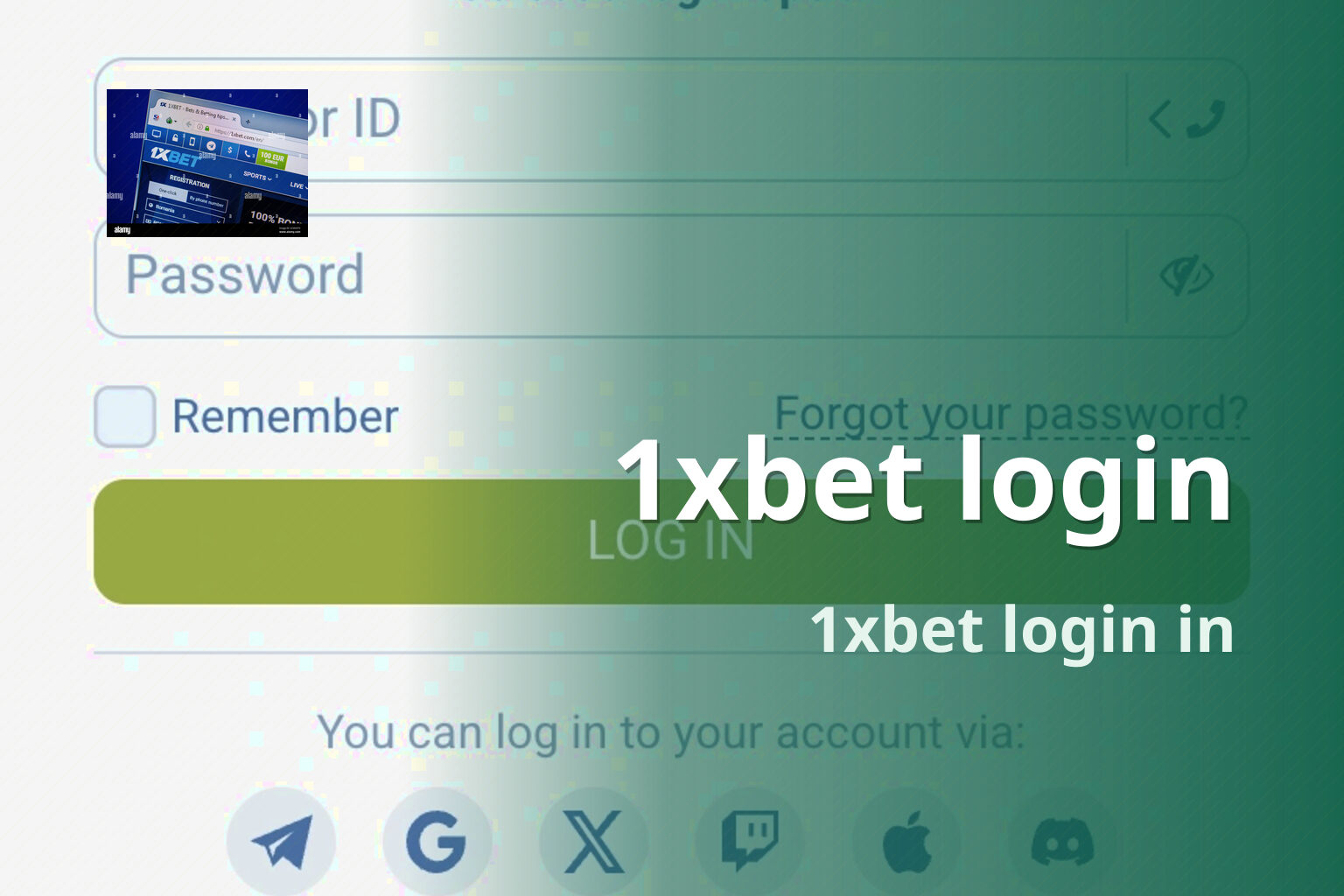 1xbet login 1xbet login in