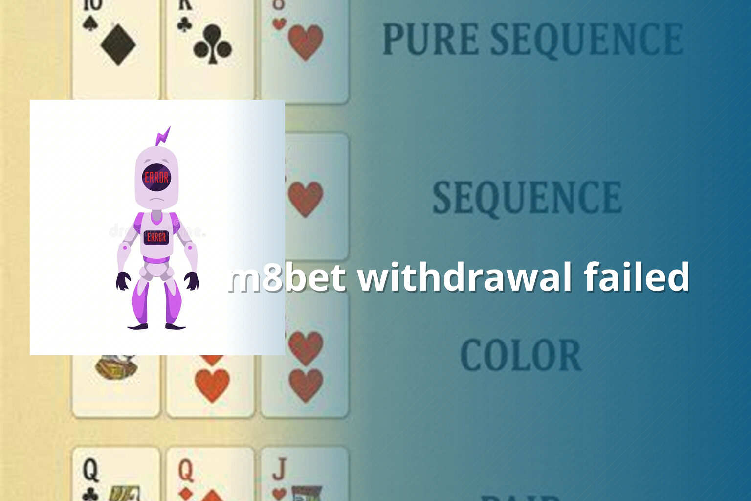 m8bet withdrawal failed - online gaming transaction support