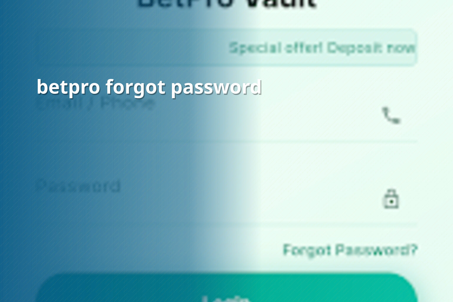 betpro forgot password - gaming_brand