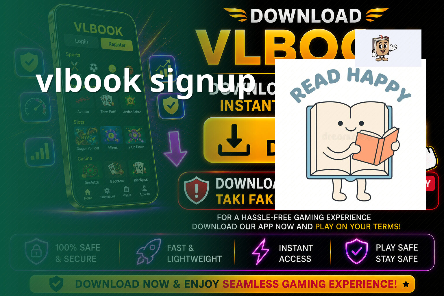 vlbook signup - gaming_brand