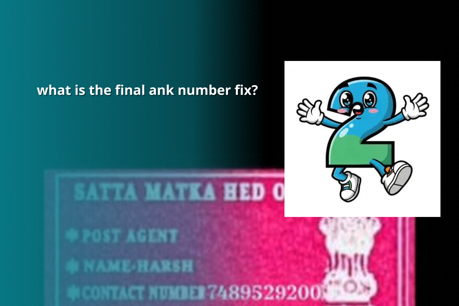what is the final ank number fix? - online_gaming