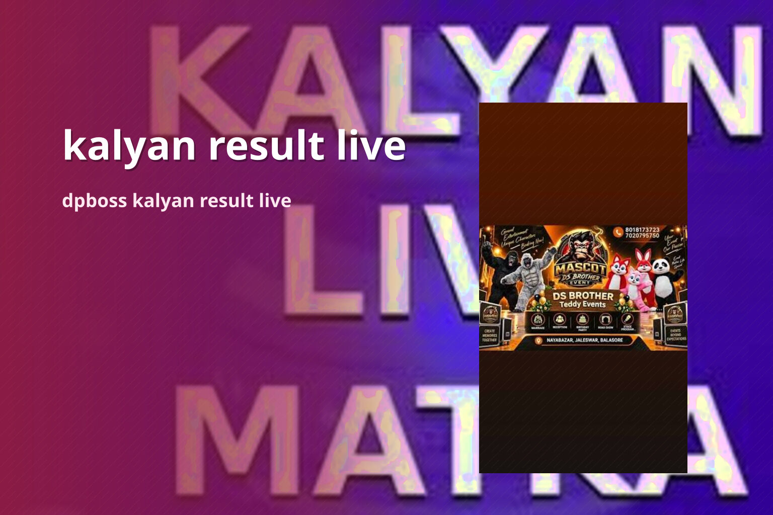 kalyan result live - matka_satta