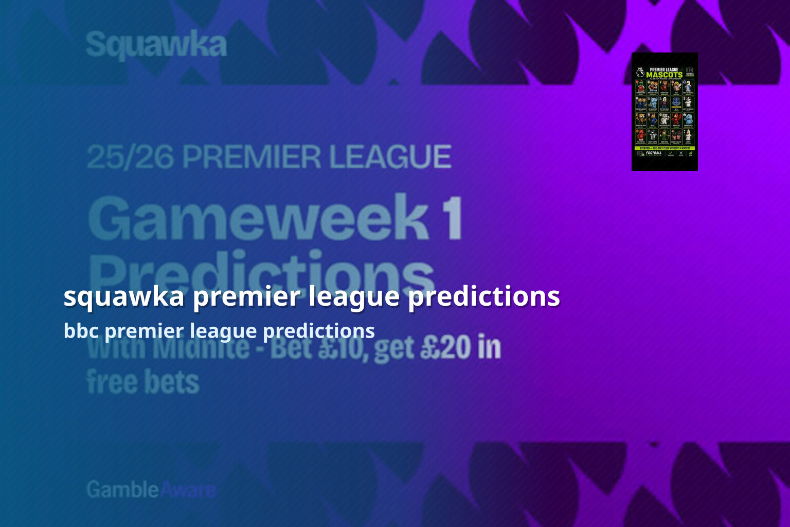 squawka premier league predictions bbc premier league predictions